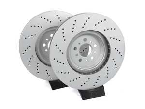 BMW G8X M2 M3 Front V5 Drilled Brake Rotors - Set (380x36)