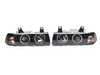 Anzo BMW E36 Projector Headlights W/ Halo - Black anz121011- View 5