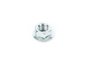Medium-Strength Steel Serrated Flange Locknut, Class 8, Zinc-Plated, M12 X 1.75 Mm Thread