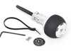 Black Forest Industries BFI GS2 Automatic Shift Knob - Silver w/ Black Perforated Air Leather - E82/88 E9X E85/89 Z4 (Automatic Trans) GS2-BMA-2 View 1