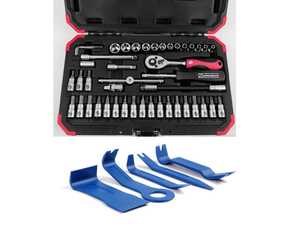 46 Piece 1/4" Drive Set With 5 Piece Trim/Molding Tool Kit