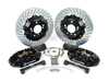 Brembo 01-06 M3 (E46), Rear, Drilled, Black, 4 Piston, 345x28 2-Piece 2P1.8002A1 View 1