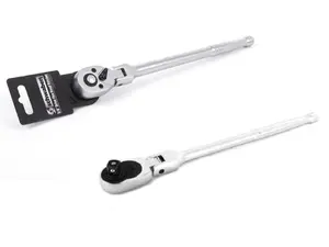 3/8" Drive Long Flex Head Ratchet With 1/2" Drive Long Flex Head Ratchet