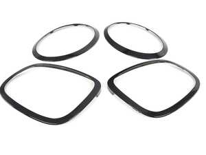 MINI F56 Headlight And Taillight Trim Rings Set Jet Black