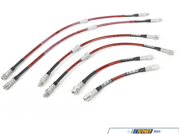 ECS ECS Tuning Exact-Fit Stainless Steel Brake Lines (Full Kit) - E70/71 X5 X6 (03/2008+), F15/16 X5 X6 002565ECS01AKT2