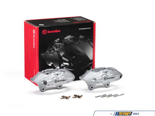 Brembo Brembo 4-Piston Brake Caliper Set - Front - Silver 3411679947s