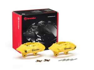 Brembo 4-Piston Brake Caliper Set - Front - Yellow