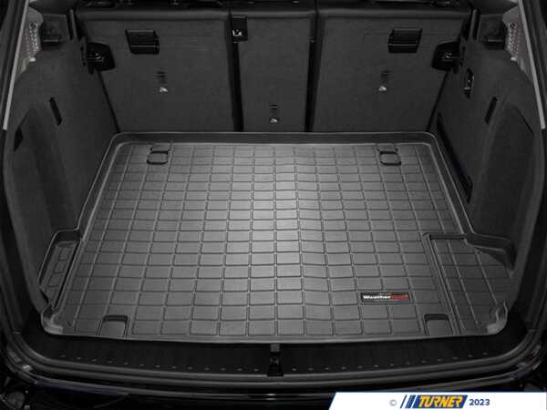 WeatherTech WeatherTech G01 Trunk Cargo Liner - Black - G01 X3 (W/O Spare Tire) 401086