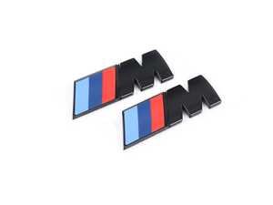 Genuine BMW ///M Fender Emblems - Gloss Black