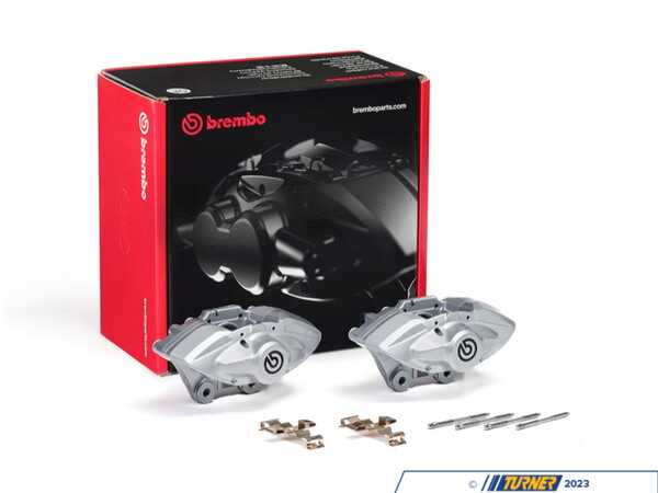 Brembo Brembo 2-Piston Brake Caliper Set - Rear - Silver 342167994612S