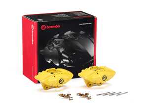 Brembo 2-Piston Brake Caliper Set - Rear - Yellow