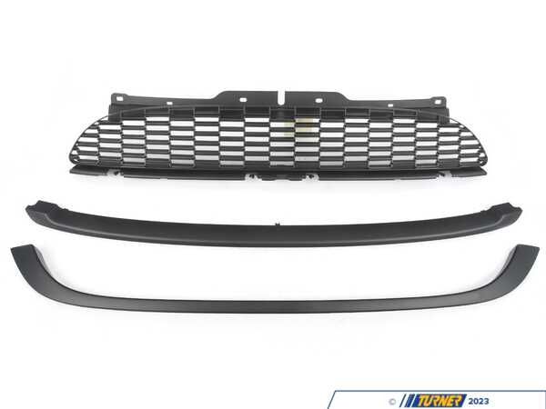 ECS JCW Style Grille Set (Stock Bumper) - Matte Black R55 R56 R57 R58 R59  GR-MCR56-BM1