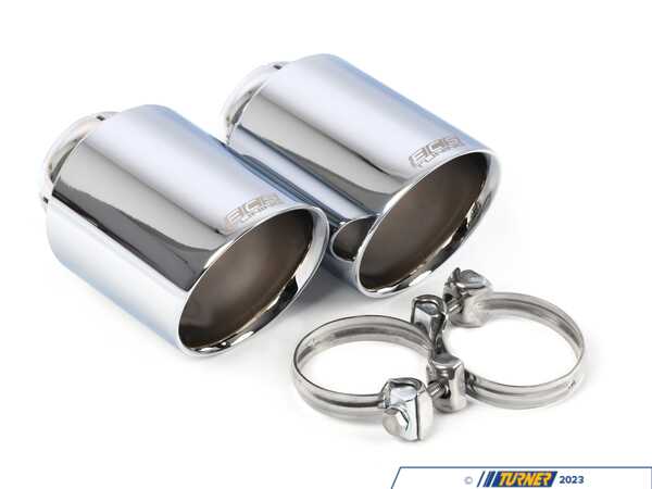 ECS ECS Swivel Exhaust Tips - 4.0" Chrome - Pair 003358ECS03-01KT