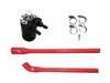 M7 Speed M7 Black Billet Aluminum Oil Catch Can Kit - N14 Engine - Red Hose  56-310303-02 View 7