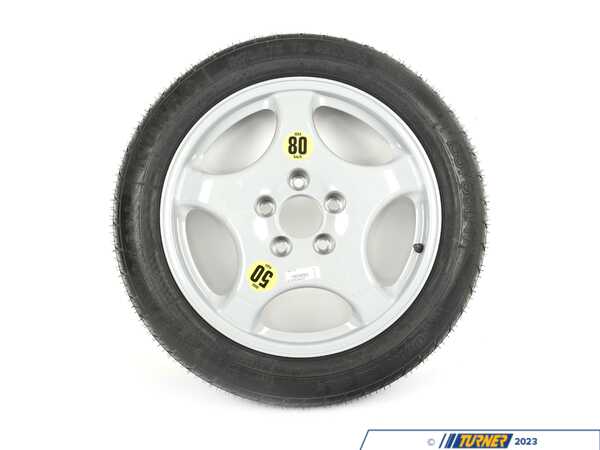 Packaged by Turner Genuine BMW 17" Emergency Spare Wheel/Tire Set - F10, F12, F13, F30 36116796144T