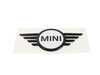 Genuine MINI Trunk Emblem Black "Nanok White" - Newer Design F60 51145A5EA75 View 1