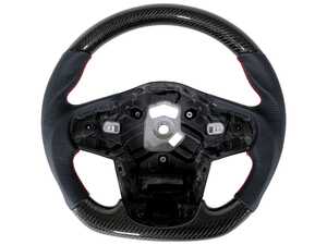 Suvneer Motorsports Carbon Fiber Steering Wheel - Leather - Toyota A90 Supra