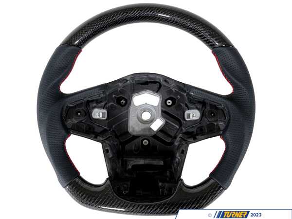 Suvneer Suvneer Motorsports Carbon Fiber Steering Wheel - Leather - Toyota A90 Supra A90CFSW-L