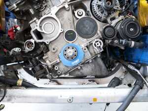 Turner Motorsport N54/N55 Crank Seal Guard With ECS Performance Kevlar-Reinforced Accessory Belt