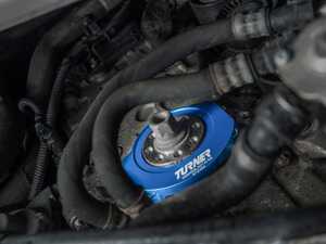 Turner Motorsport N54 Crank Seal Guard With ECS Performance Kevlar-Reinforced Accessory Belt