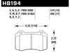 Hawk Front DTC-50 Race Brake Pad Set HB194V.570 View 1