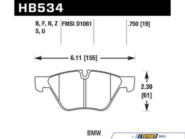 Hawk Hawk DTC-70 Race Brake Pads - Front - E60, E82, E89, E9X TMS6062