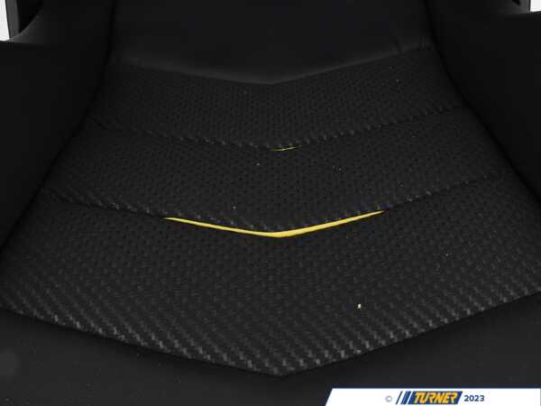 Recaro Speed V Passenger Seat - Black Leather/Yellow Suede Accent 7227110.2.3172