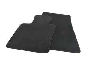 Front Carpet Factory Floor Mats Set Velour Black - Priced As Set