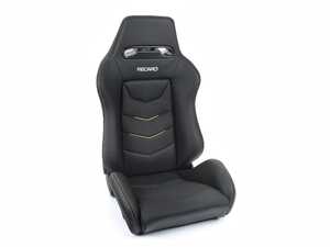 Speed V Passenger Seat - Black Leather/Yellow Suede Accent
