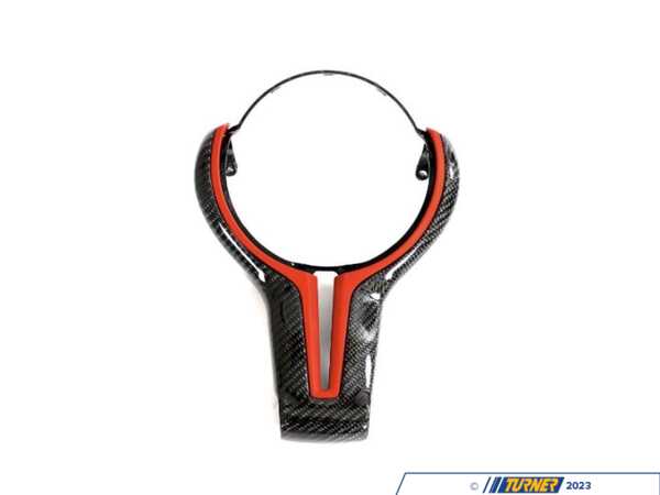 Suvneer F-Series Carbon Fiber Steering Wheel Trim F8XCFSWTRIM-RED