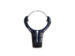 F-Series Carbon Fiber Steering Wheel Trim - Blue
