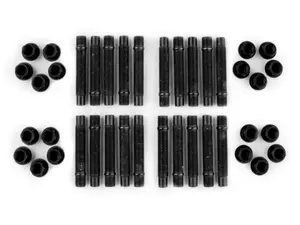 90mm Black M14 BMW 5 Lug Hex Head Stud Kit - APEX