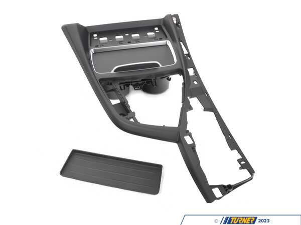Genuine BMW CENTER CONSOLE TRIM WITH CUP 51166993607
