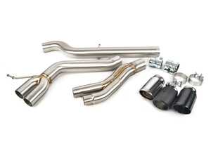 E82 128 Muffler And Res Delete With FREE 3.5" Exhaust Tips