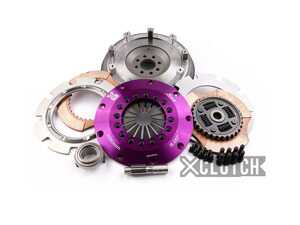 Clutch Kit Inc Chromoly Flywheel; 8" Twin Sprung Ceramic Clutch Discs