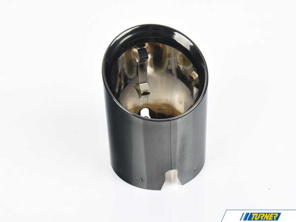 Genuine BMW TAILPIPE TIP, BLACK CHROME 18308096126
