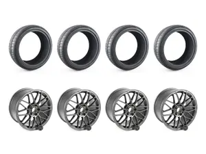 20" Tekniform Style 006 Wheel & Tire Package - With FREE 245/35ZR20 Tires