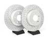 ECS BMW E6X Front Cross Drilled & Slotted Brake Rotors - Pair (348X30) 010294ECS01AKT View 1
