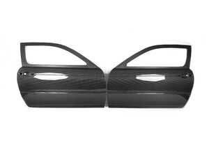E46 Coupe CF Race Door With Frame (Pair) -  Matte Interior & Varnish Exterior Finish
