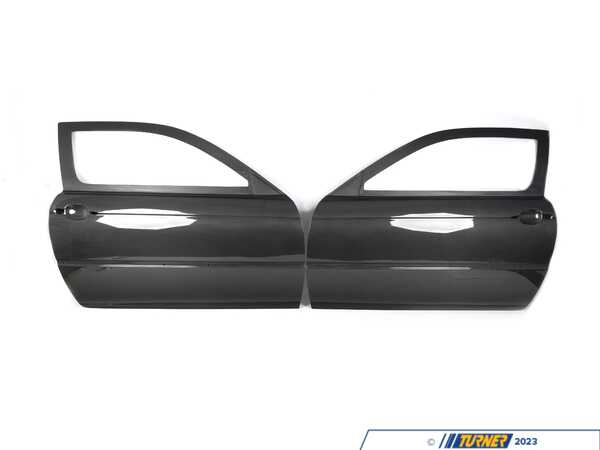 Karbonius Composites E46 Coupe CF Race Door With Frame (Pair) -  Matte Interior & Varnish Exterior Finish E46PD1-MV