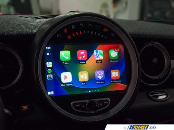 Doorbusters 7" CarPlay & Android Auto Multimedia System & Flat Bottom Carbon Fiber/Leather Steering Wheel 002480BRP15DBKT2