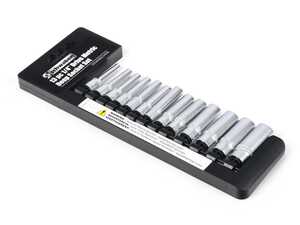 Schwaben 1/4" Drive 6 Point Metric Deep Socket Set - 13 Piece