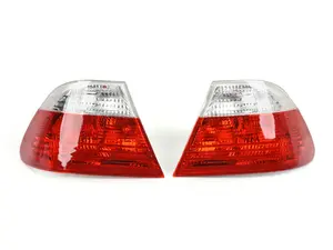 Anzo Red & Clear Tail Lights - Coupe - BMW E46 3-Series
