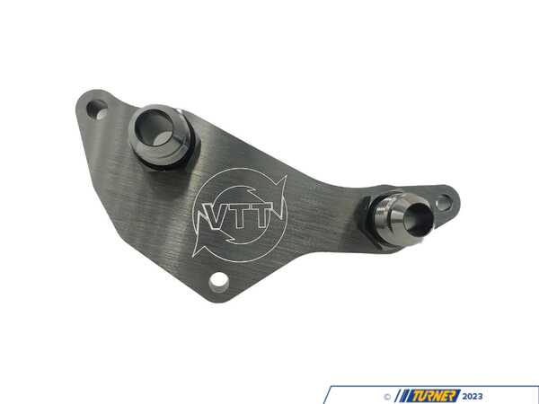 Vargas Turbo Technologies VTT Oil Block Off Plate - Black VTT-OILPLATE-1-B