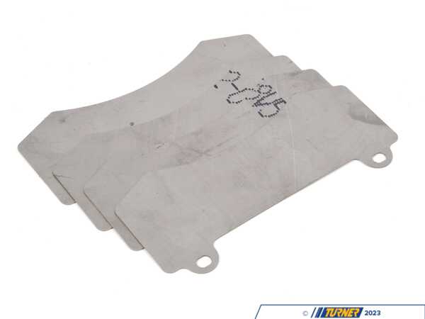 Girodisc Titanium Pad Shims - 1382/1405 Pad Shape TS-1382-4