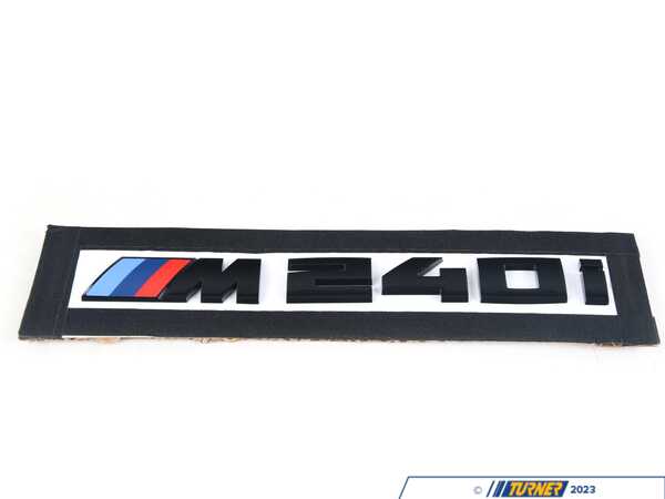 IND IND F22 Painted Trunk Emblem - M235i / M240i - Gloss Black INDF22TBm240gb