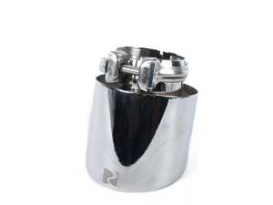 Rennline Universal 4" Exhaust Tip Silver- Priced Each 