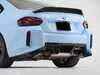Enthusiast Bundles G87 M2 Gloss Black High Kick Spoiler & Rear Diffuser 050581LAEBKT View 1