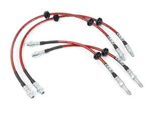 Front & Rear Exact-Fit Stainless Steel Brake Lines - Kit
