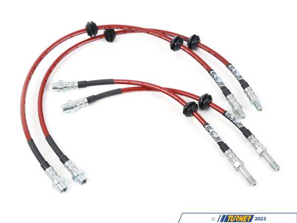 ECS Front & Rear Exact-Fit Stainless Steel Brake Lines - Kit 047523la03KT